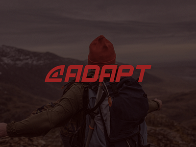 ADAPT | Logo Design 2020 trend branding clothing clothing brand hiking logo design logotype minimalism sport