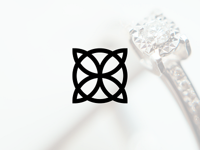 Flower Jewelry | Logo Design diamond flat jewelry logo logo design logodesign logotype luxury minimalism ring