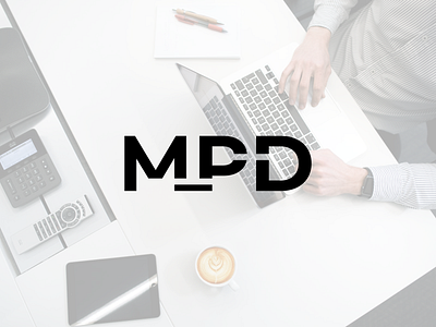 MPD | Logo Design black branding business consulting flat flat logo logo logo design logotype minimalism white