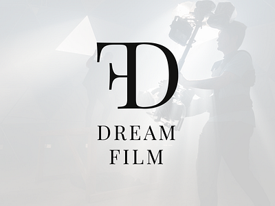 Dream Film | Logotype 2021 trend adstract filmmaking flat logo lettermark logotype minimalist logo wedding