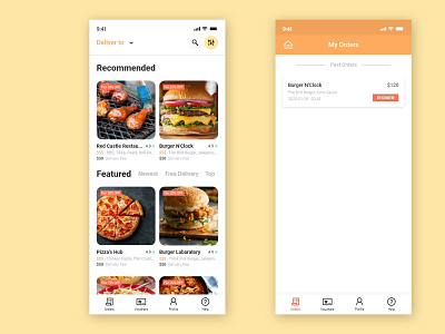 Food Mobile App UI Design app food food app food app design food app ui food ui foodie mobile app mobile app design mobile application mobile ui design ui ui design