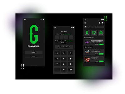 Gaming Marketplace Mobile UI