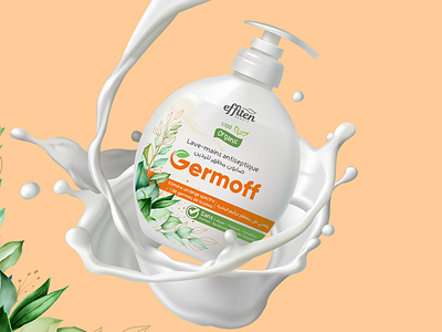 Germoff Soap bottle packaging design