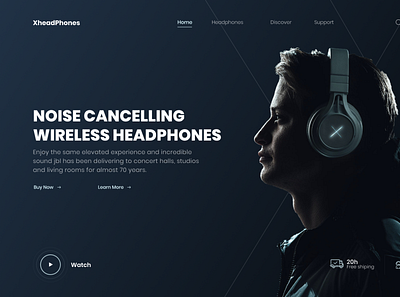 Headphones Website headphones web web design website