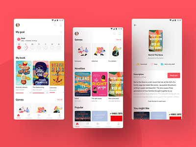 Book subscription app app book book cover design ios app mobile app mobile design read reading book subscription ui ux