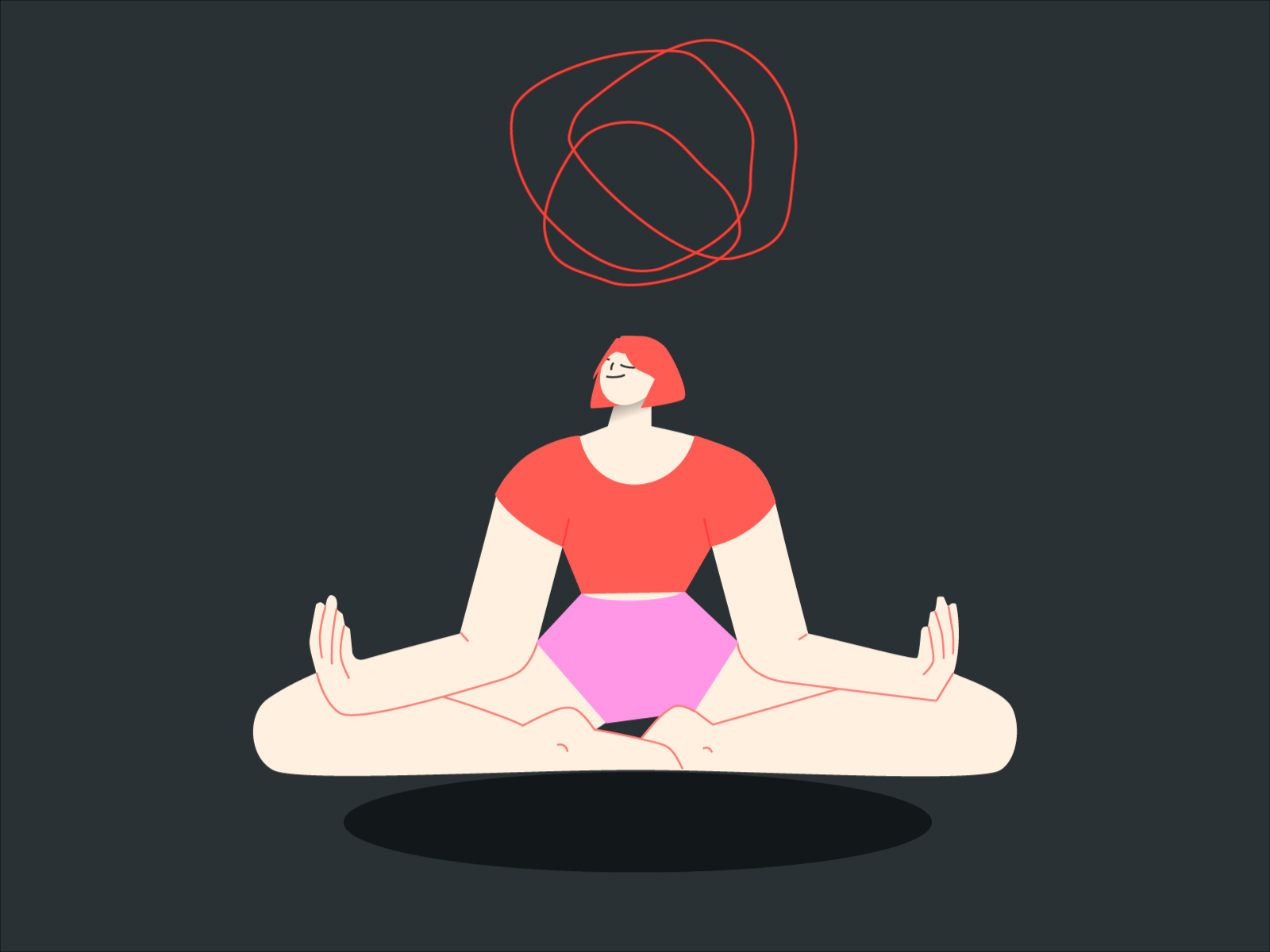 Meditation design illustartion illustrations meditation transition ui yoga