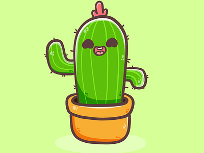 cute cactus art design digital drawing digital illustration drawing illustrator
