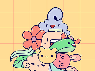 cute easy doodle characters
