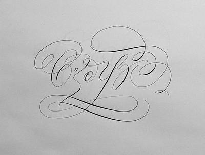 Calligraphy work "Air" in Russian // 2 art calligraphy graphic design lettering logo