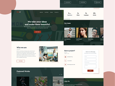 Branding Agency | Landing Page design ui web website