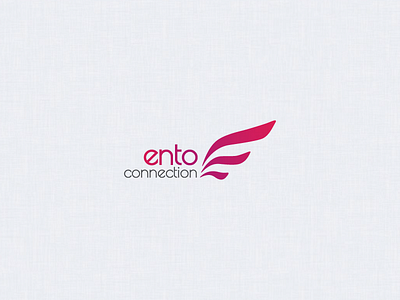 Ento Connection Logo colorful logo pink wing