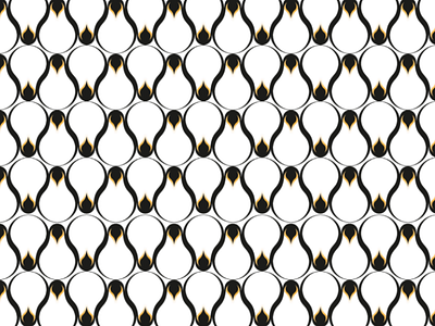 Emperor Penguin Repeat Pattern animal bird illustration monochrome pattern penguin repeat wildlife yellow