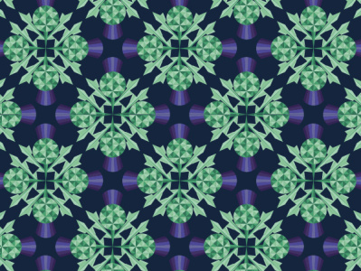 Scottish Thistle Pattern green pattern purple repeat scottish surface design symbol symmetry thistle vector