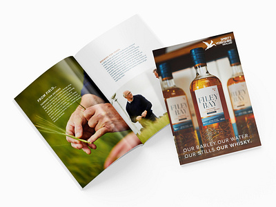 Brochure For Whisky Distillery alcohol book brochure design editorial magazine print spirits typography whisky yorkshire