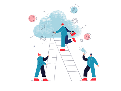 Cloud service adobe illustrator cloud service design illustration vector