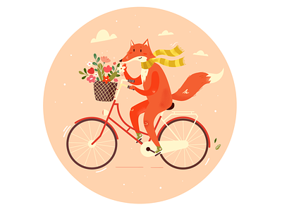 Mr. Fox adobe illustrator cartoon character children book illustration cozy cute fox fox illustration illustration vector