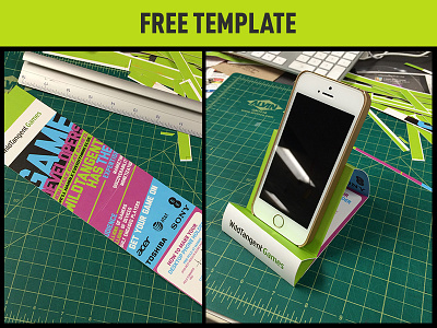 Phone Holder dual purpose flyer free phone print swag template typograhy