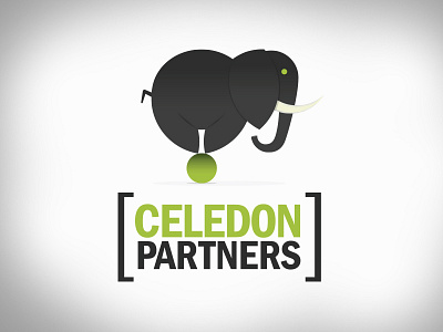 Celedon Partners Rebrand branding elephant logo