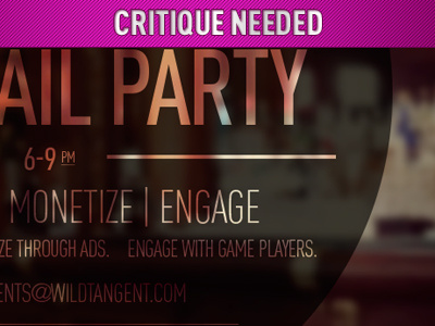 Invite Crit critique help invitation invite type typography wip