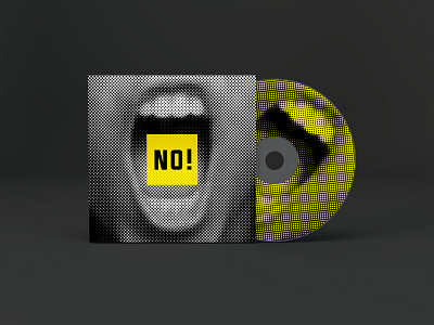 NO! branding cd cover cd design design graphic design mouth music