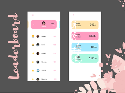 Fitness App Leaderboard - UI