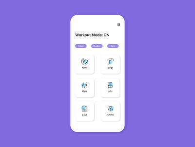 Workout App 100daysofui adobexd dailyui design ui