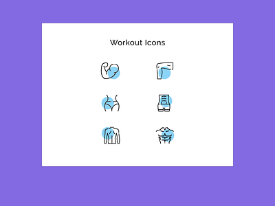 Workout Icon Sets 100daysofui adobexd dailyui design ui