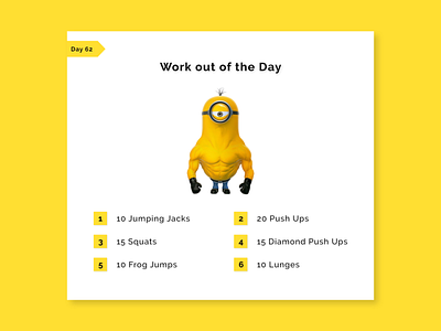 Workout of the Day 100daysofui adobexd dailyui design ui