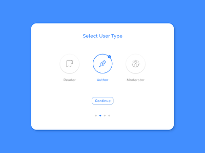 Select User Type 100daysofui adobexd dailyui design ui