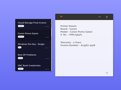 Notes Widget 100daysofui adobexd app dailyui design ui