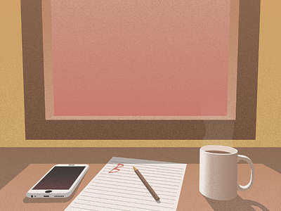 Write A Letter analogous coffee handphone illustration paper pencil window