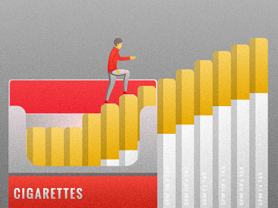 Increase Taxes on Cigarettes cigarettes illustration illustration art illustrations