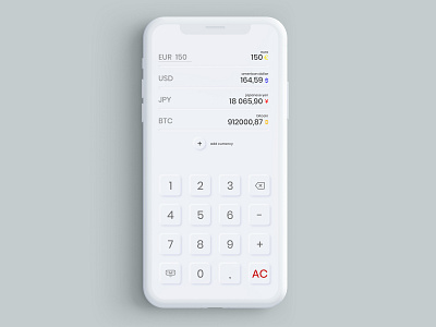 Daily Challenge 004 - A calculator app calculator dailyui design neumorphic neumorphism