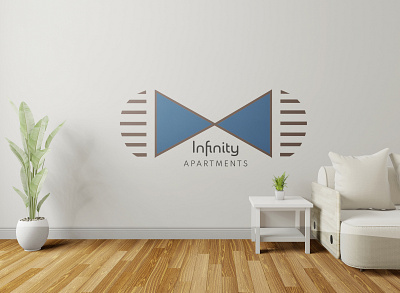 Infinity Apartments - real estate logo ambient design business card design icon illustrator logo logo design logodesign logotype realestatelogo