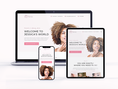 Landing Page For A Beauty Salon webdesign