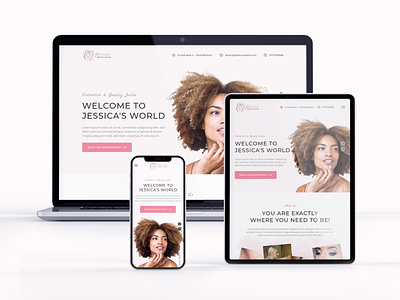 Landing Page For A Beauty Salon