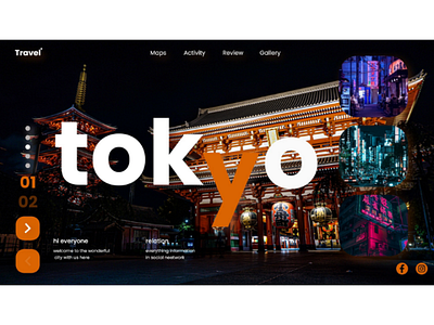 Tokyo leading page ui dsigne