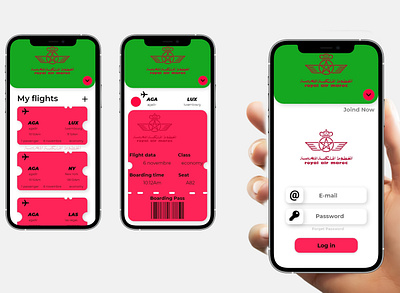 Royal Air Maroc APP UI DSIGNE appdesign appdsigne design uidesign uiux uiux userinterface userinterface ،appdesign ux uxdesign webdesign