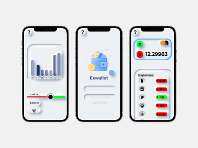 Exwallet app ui Product Design