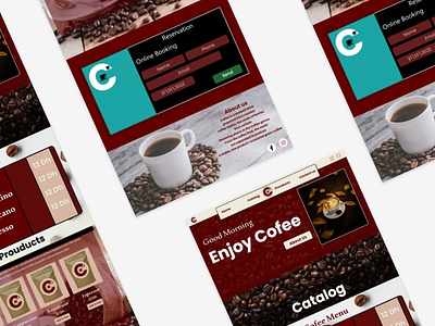 Ui Prototype Coffee Website appdesign branding design illustration logo ui uidesign uiux ux uxdesign