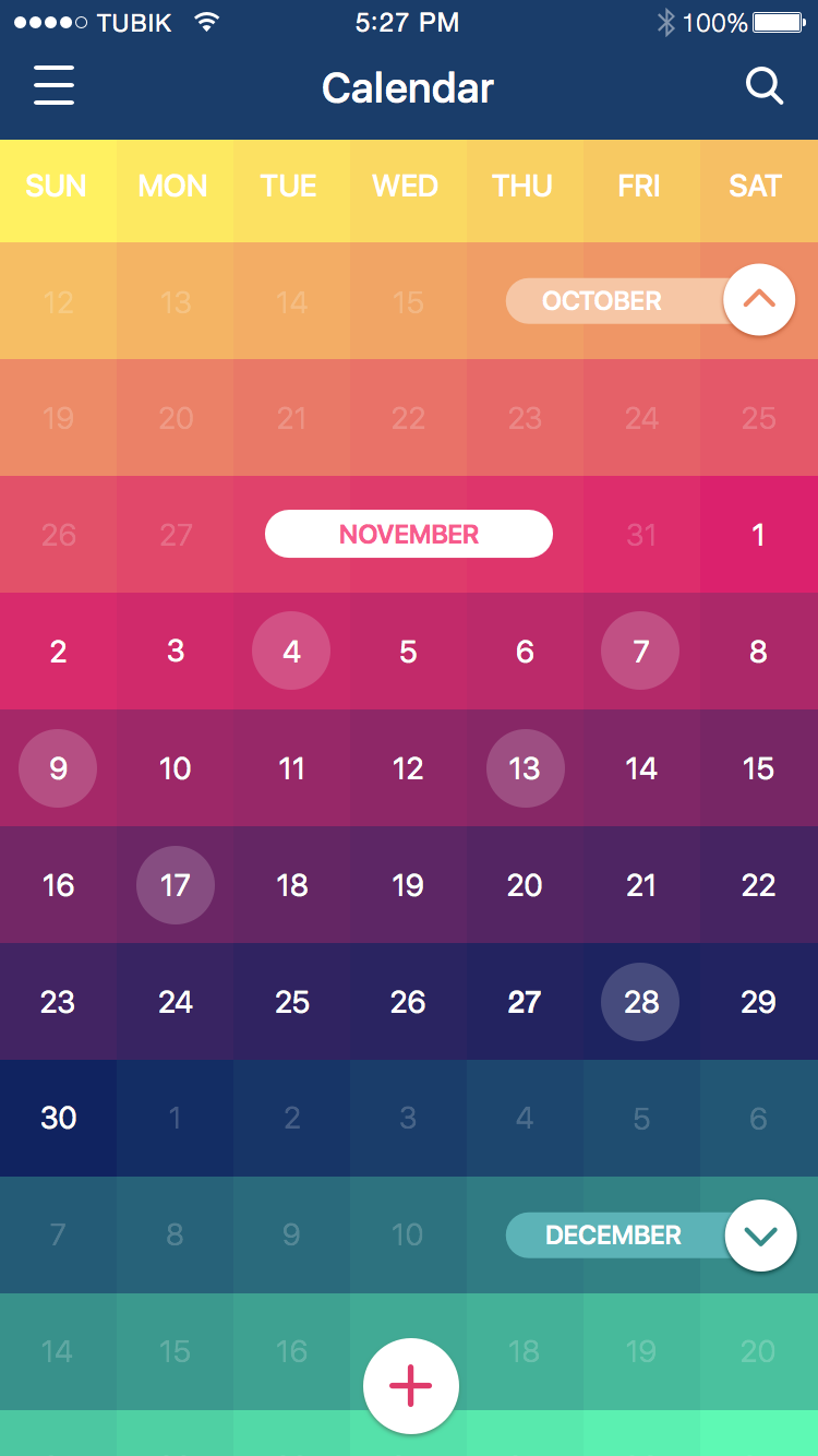 Dribbble calendar_app_screen1.png by Liudmyla Shevchenko 🇺🇦