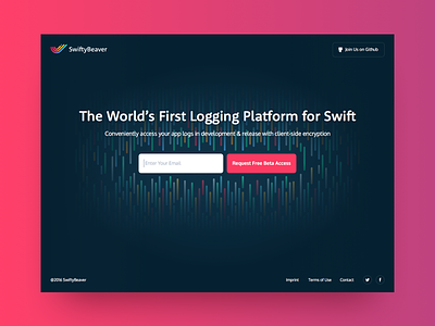 SwiftyBeaver Landing Page