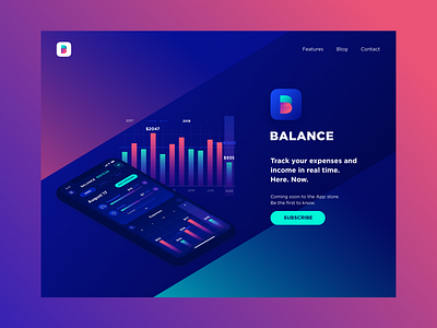 Balance App Landing Page