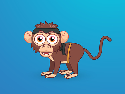 Monkey Dojo 2d 2d character animals cartoon characters cartoons childrens illustration design dojo illustration kid vector