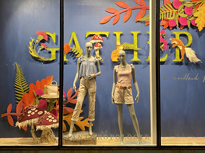 anthropologie fall window displays