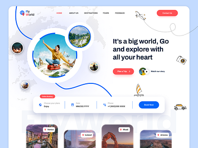 Travel landing page