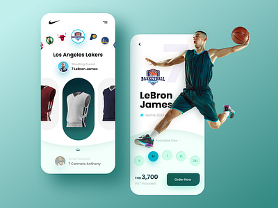 Basketball App appdesign application ball basketball basketballapp layout spots uidesign uiux webdesign