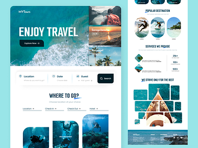 Enjoy Travel Landing page