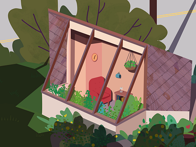 Greenhouse affinitydesigner artwork digital art digital painting illustration painting vector