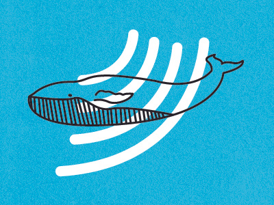Communication: Whale illustration whale